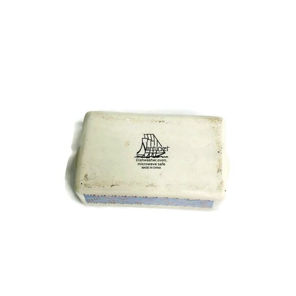 Nantucket 5" Mini Loaf Pan Casserole Dish Candy Cane Holiday Christmas Candy - Picture 3 of 3